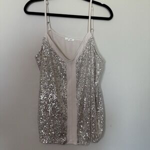 Maurices Tank Top Women 1X Party Glam Sequin Y2K Festival Shiny Sparkle Cocktail